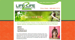 Desktop Screenshot of life2lifevitamins.com